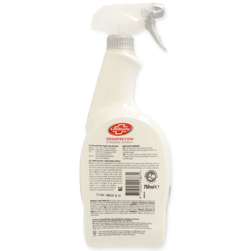 Lifebuoy Desinfektions-Hygiene-Spray 750 ml Flasche