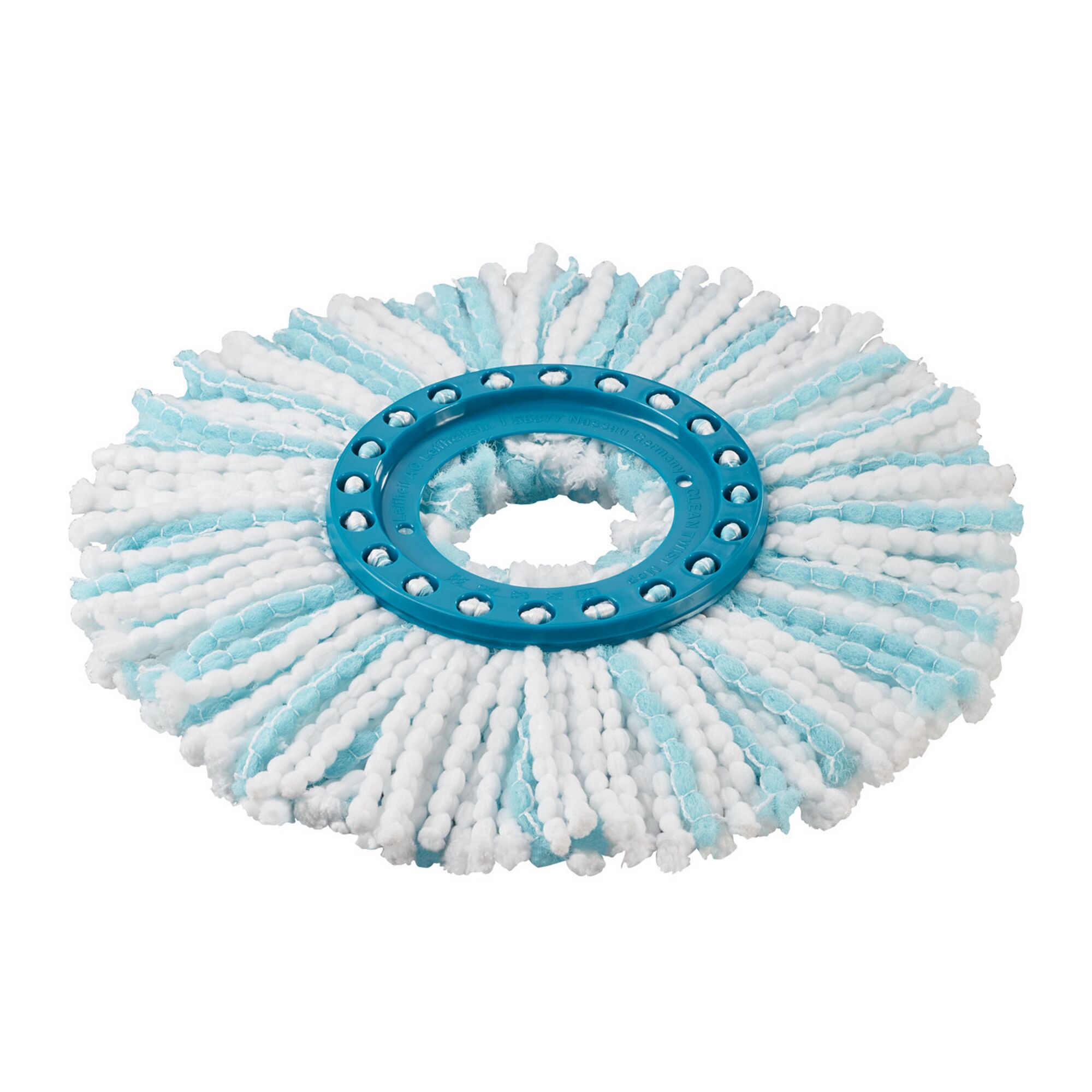 Leifheit Ersatzkopf Clean Twist Disc Mop, weiß-hellblau