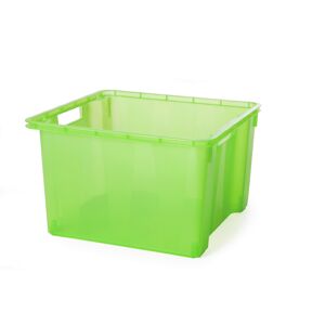 Aufbewahrungsbox transparent/grün 38,5 x 39,5 x 27 cm, 20 l