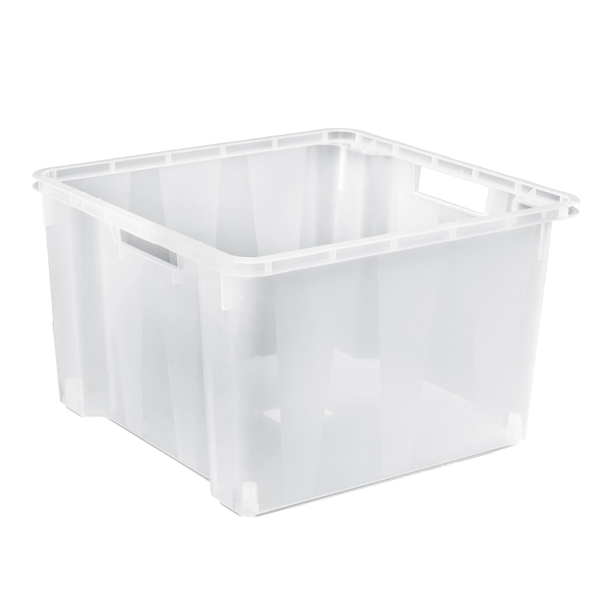 Leere transparente Aufbewahrungsbox