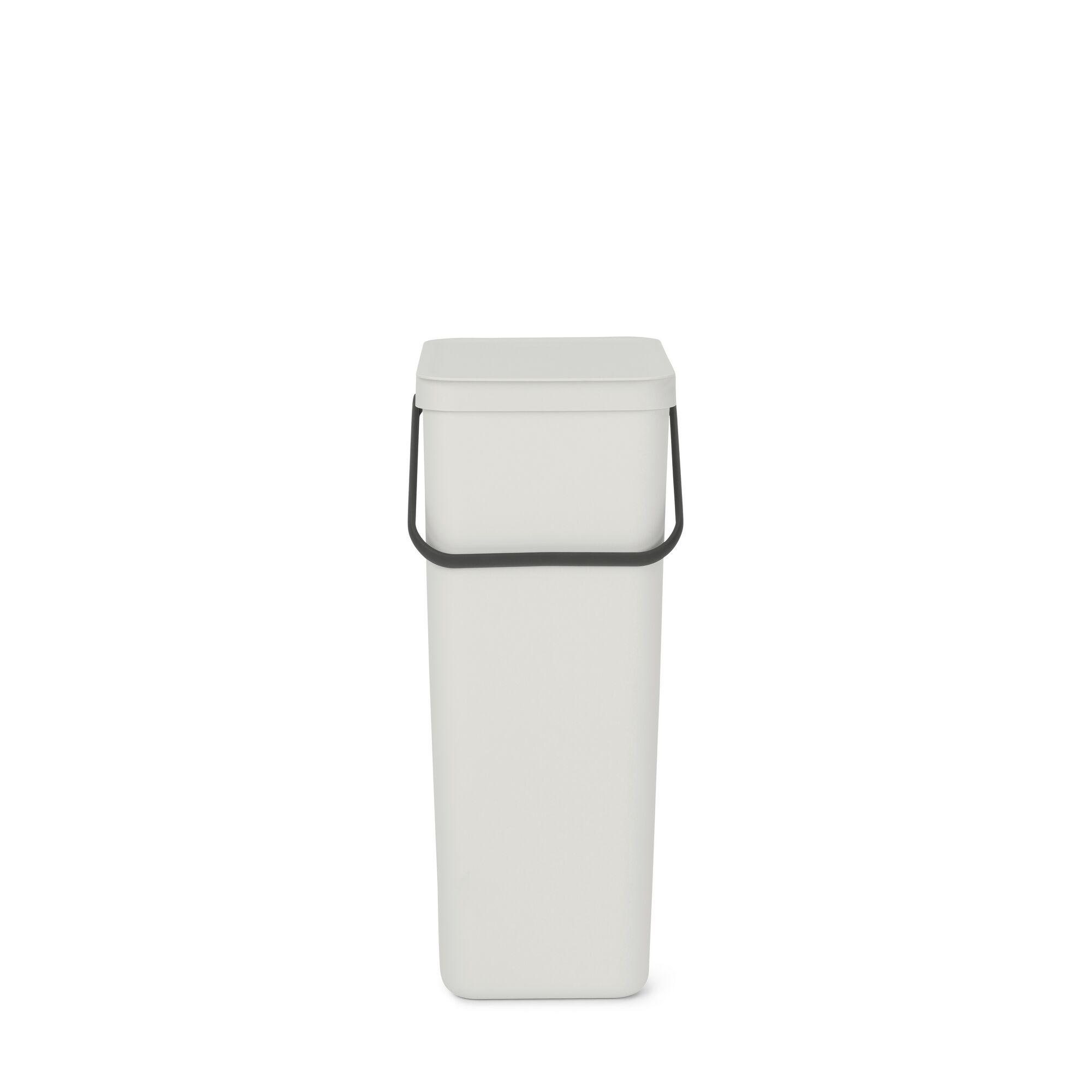 Helles grauer Abfallsammler Sort&Go 40L