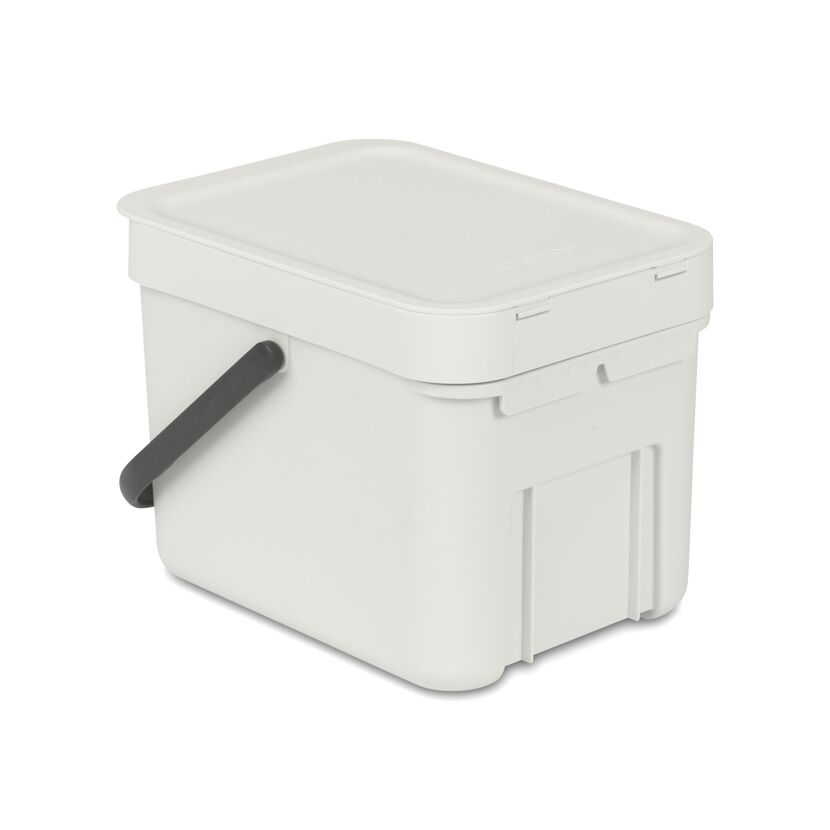 Abfallsammler Sort&Go 6L helles Grau