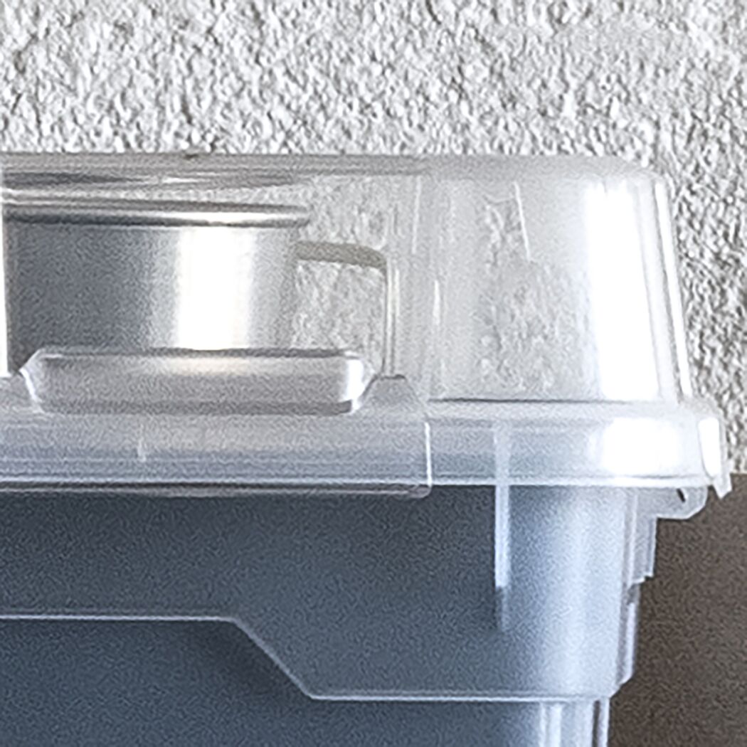 Transparente Box mit Deckel