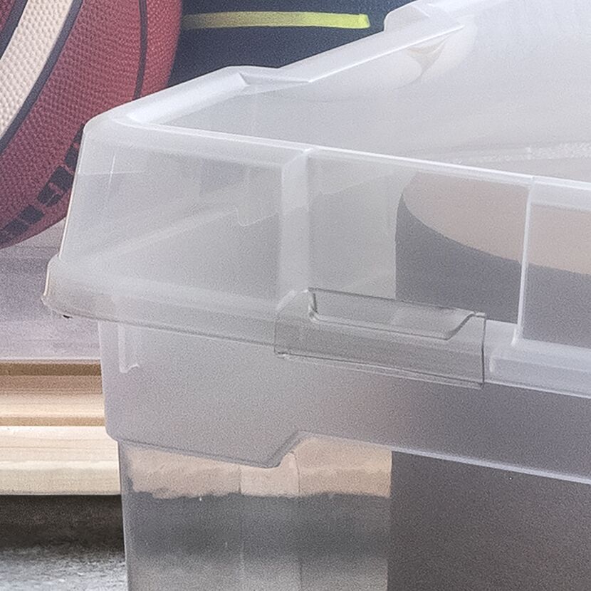 Transparente Aufbewahrungsbox mit Deckel