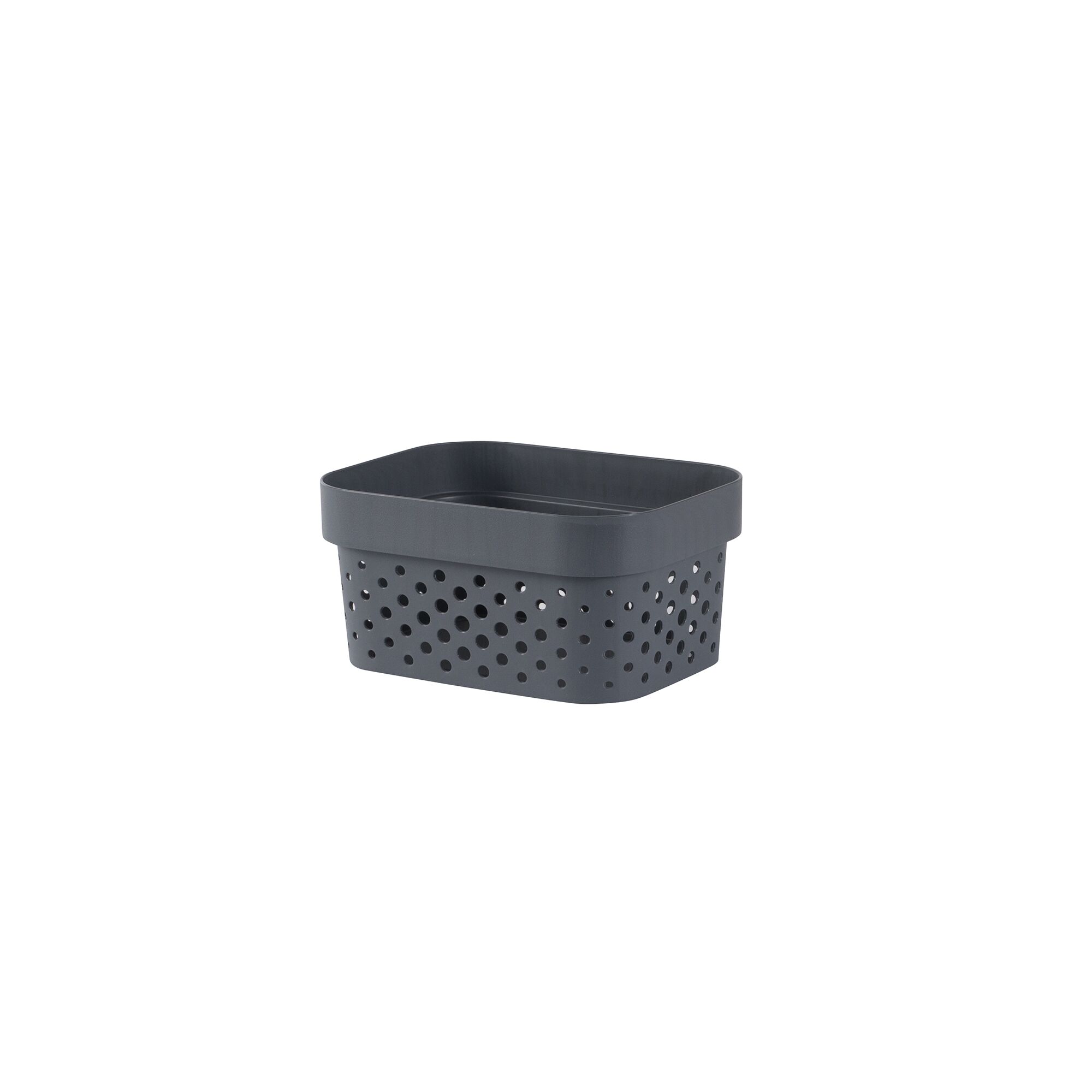 Grauer Infinity-Box Dots Recyclingkorb