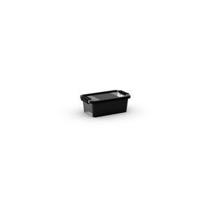 Aufbewahrungsbox 'BI Box XS' schwarz/transparent 3 l, 26,5 x 16 x 10 cm