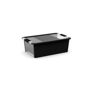 Aufbewahrungsbox 'BI Box M' schwarz/transparent 26 l, 55 x 35 x 19 cm