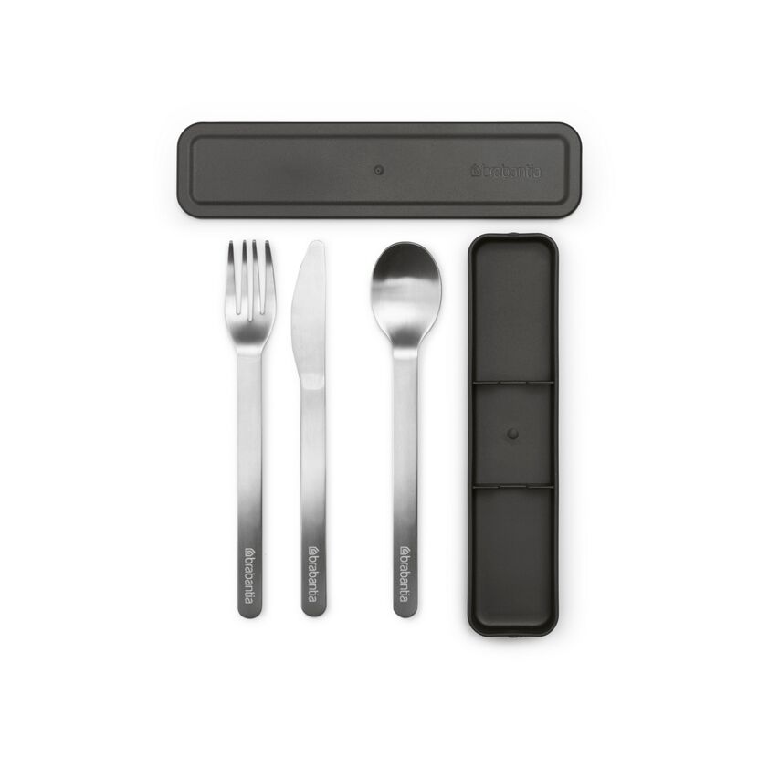 Brabantia Besteckset 3-teilig dunkelgrau