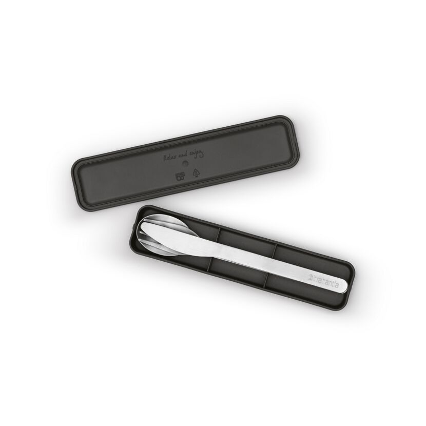Brabantia Besteckset 3-teilig dunkelgrau
