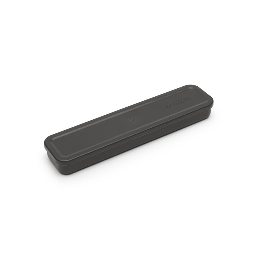 Dunkelgraue Besteckbox von Brabantia.
