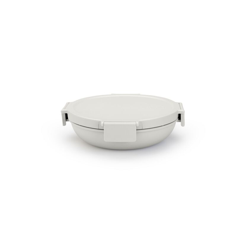 Graue Lunchschüssel mit Deckel