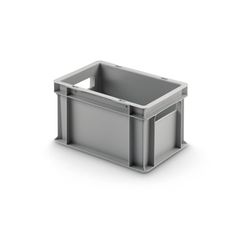 Grauer Eurobehälter geschlossen 30x20x17 cm