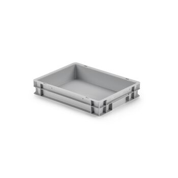 Kunststoffbehälter geschlossen grau 40 x 30 x 7,5 cm