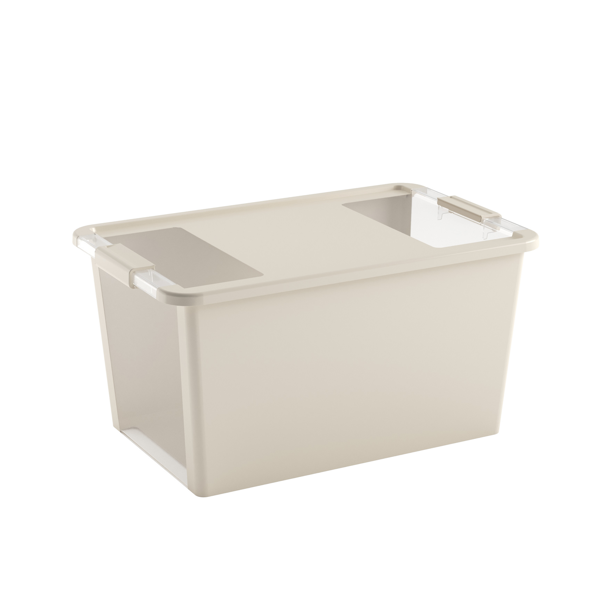 Aufbewahrungsbox 'BI Box L' creme/transparent 40 l, 55 x 35 x 28 cm