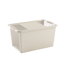 Aufbewahrungsbox 'BI Box L' creme/transparent 40 l, 55 x 35 x 28 cm