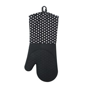 Topfhandschuhe Silikon/Baumwolle schwarz 2er-Set