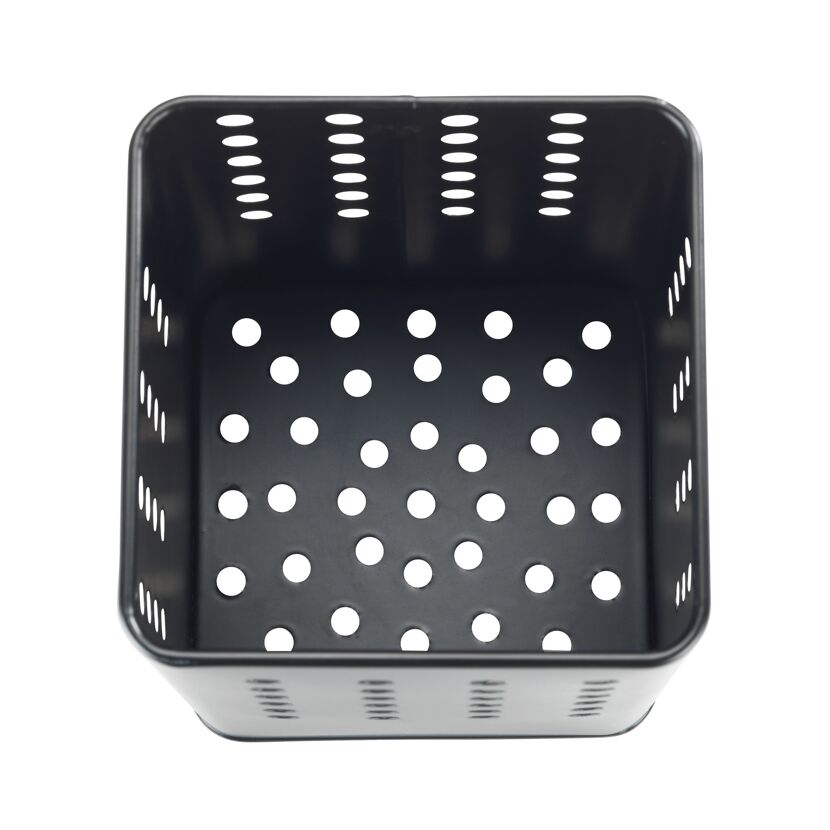 Schwarzer Utensilienhalter