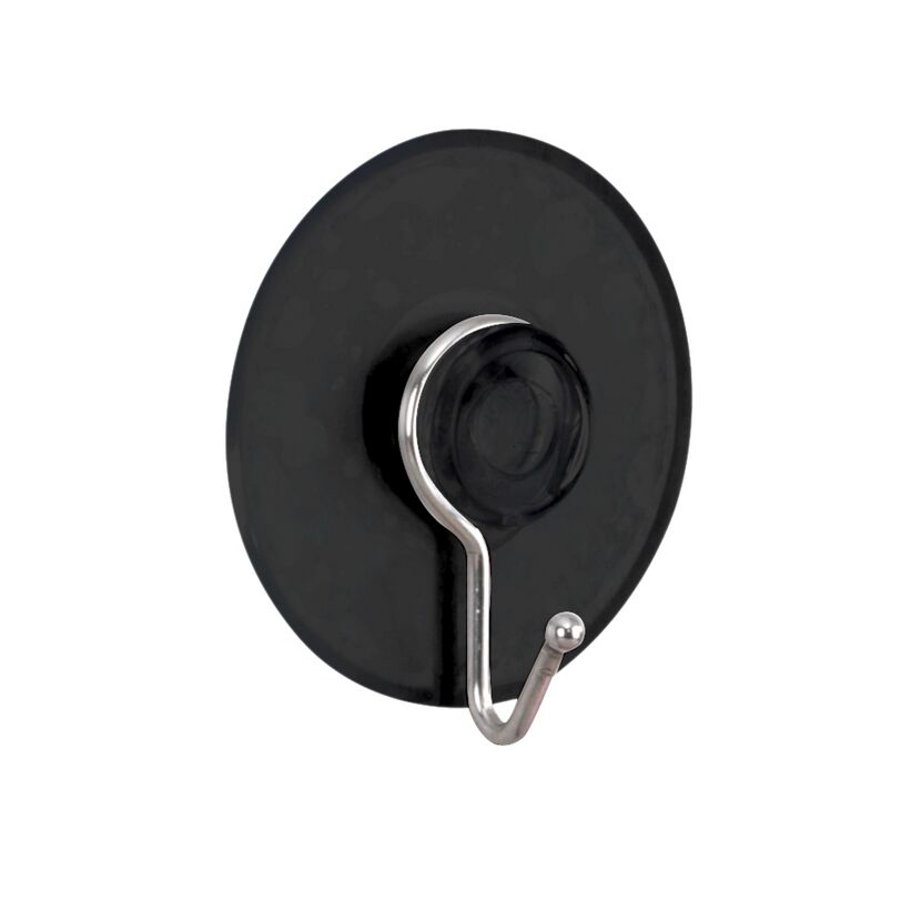 Schwarzer Saugnapf mit Haken