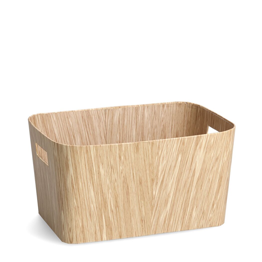 Holzkiste mit zwei Griffen