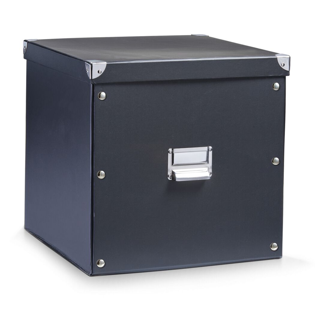 Schwarze Aufbewahrungsbox