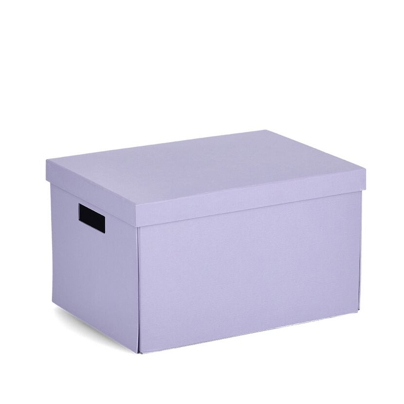 Lila Aufbewahrungsbox mit Deckel