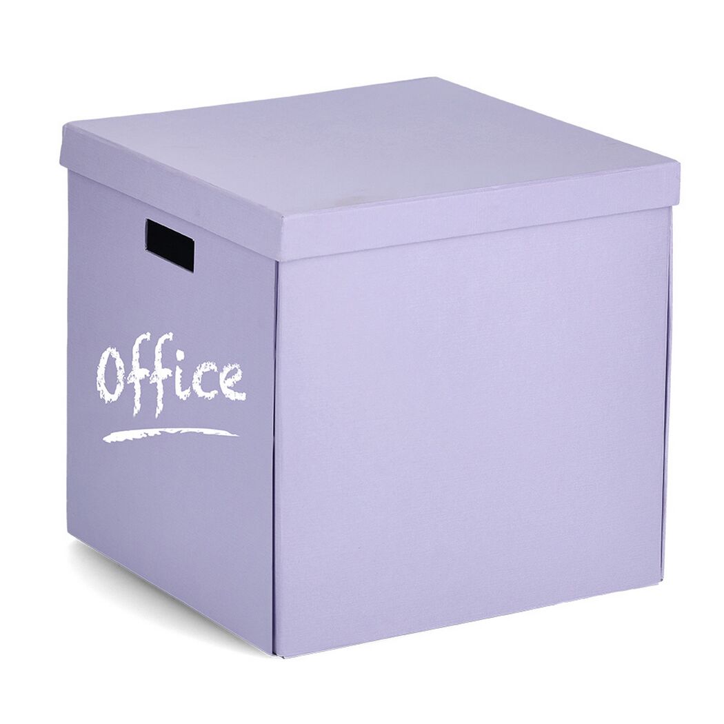 Lila Aufbewahrungsbox "Office"