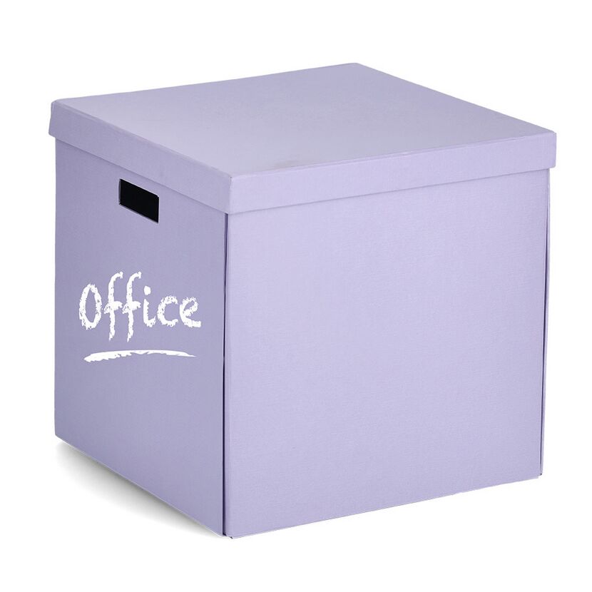 Lila Aufbewahrungsbox "Office"