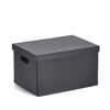 Schwarze Aufbewahrungsbox mit Deckel
