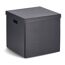 Schwarze Aufbewahrungsbox mit Deckel