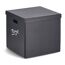 Schwarze Aufbewahrungsbox "Toys"