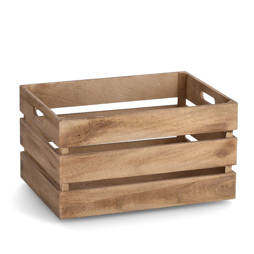 Holzkiste mit Griffen