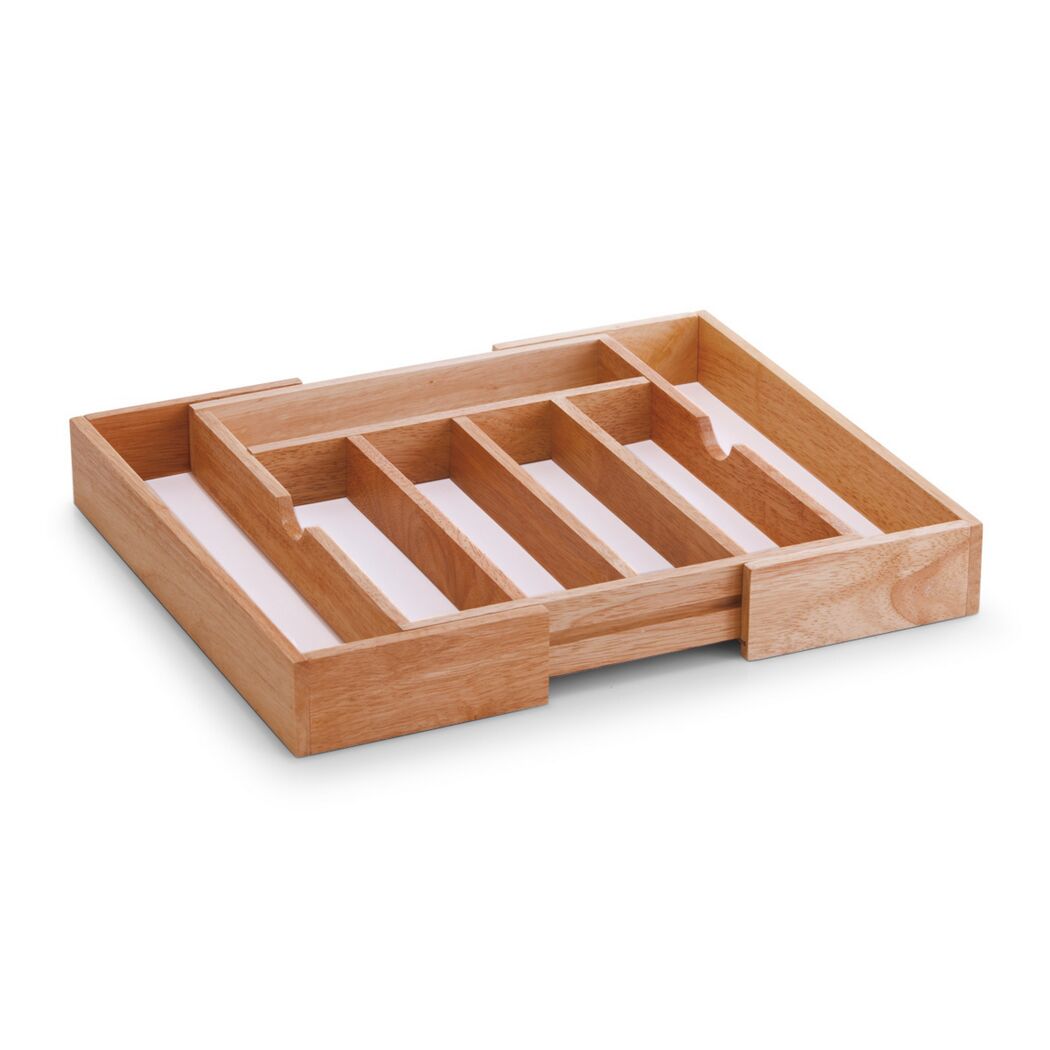 Leerer Besteckkasten aus Holz