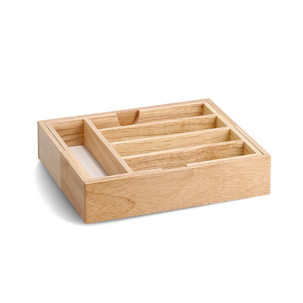 Hölzerner Besteckkasten