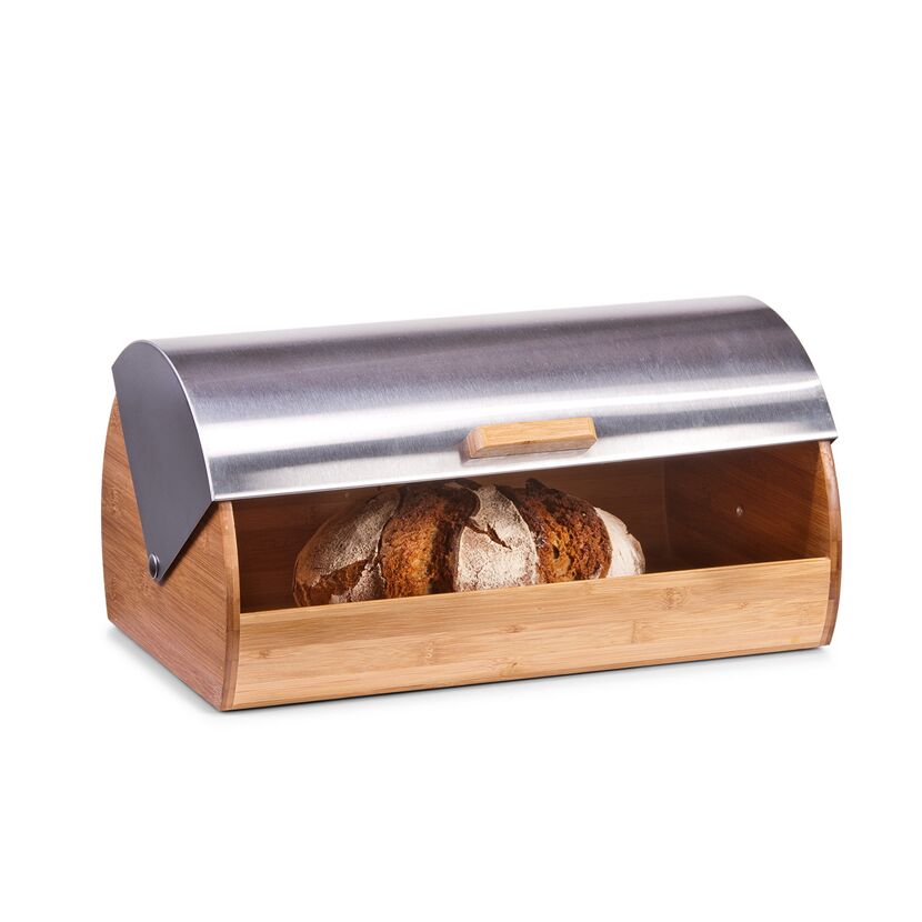 Brotkasten aus Bambus mit Brot