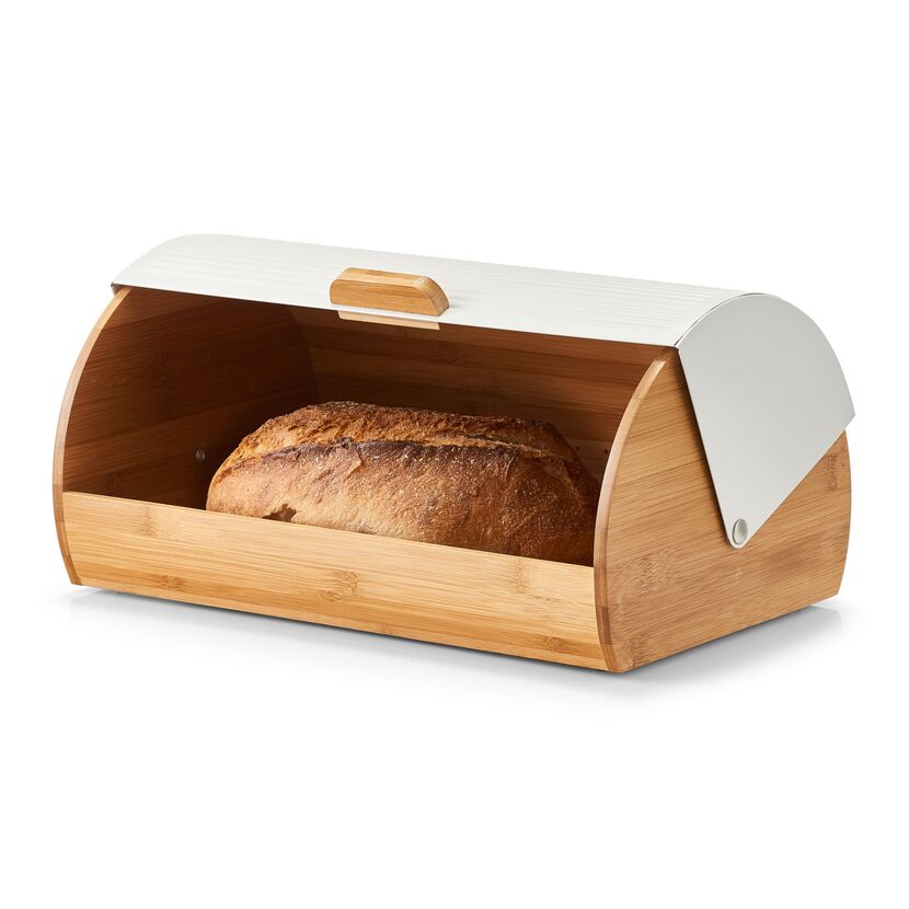 Brotkasten aus Bambus mit Brot
