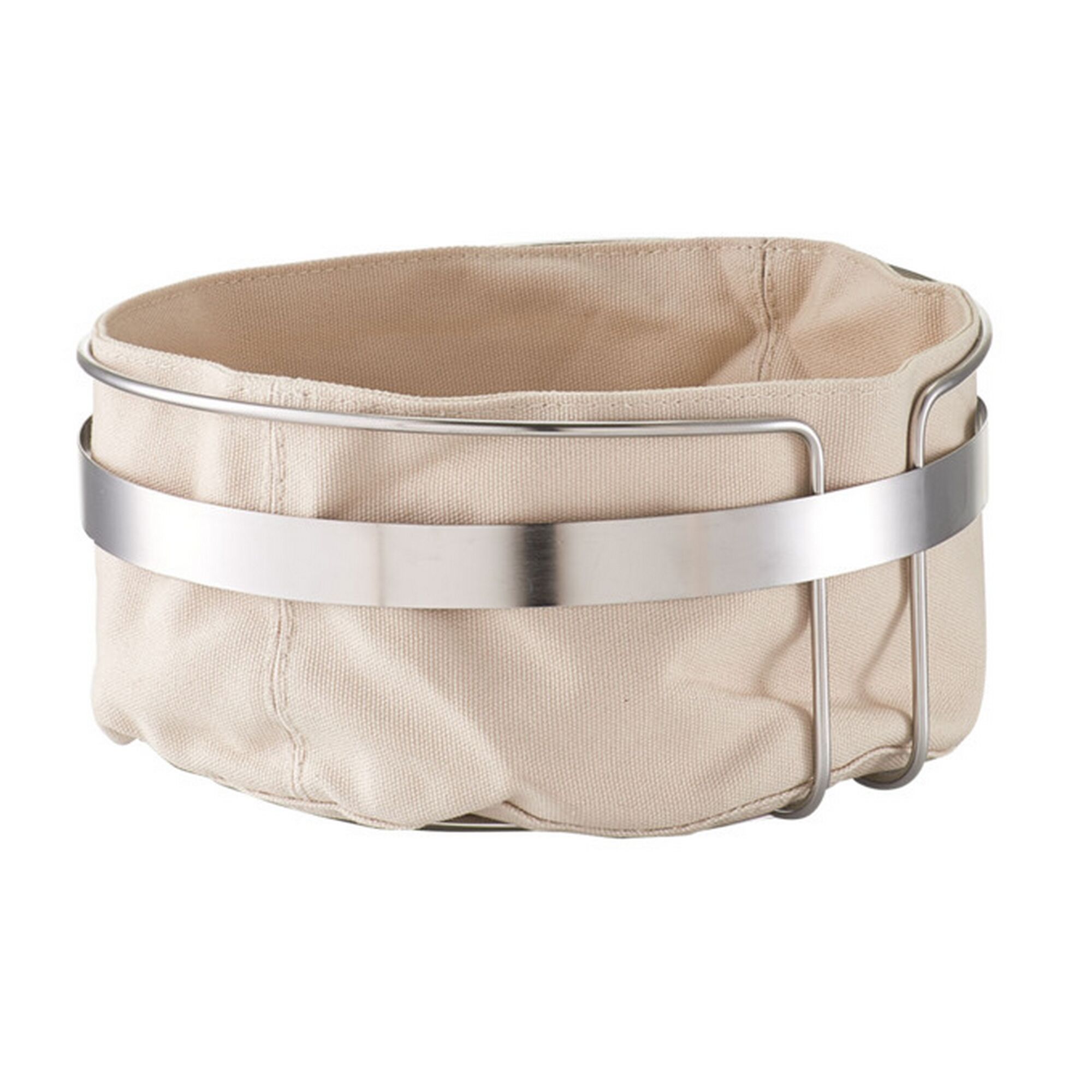 Runder Brotkorb mit Metallrand