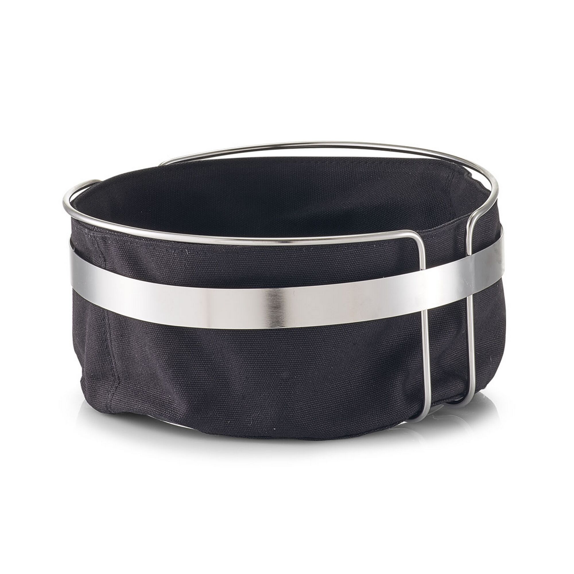 Runder Brotkorb mit Stoffbezug