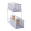 Zweistufiges Metallgitter-Regal