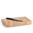 Holzschneidebrett mit Messer