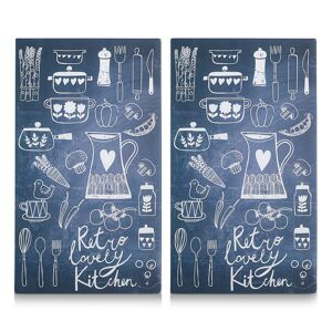 Schneidebrett 'Lovely Kitchen' mehrfarbig 52 x 0,8 x 30 cm