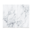 Verkleinertes Bild von Schneidebrett 'Marmor' weiß 52 x 0,8 x 30 cm
