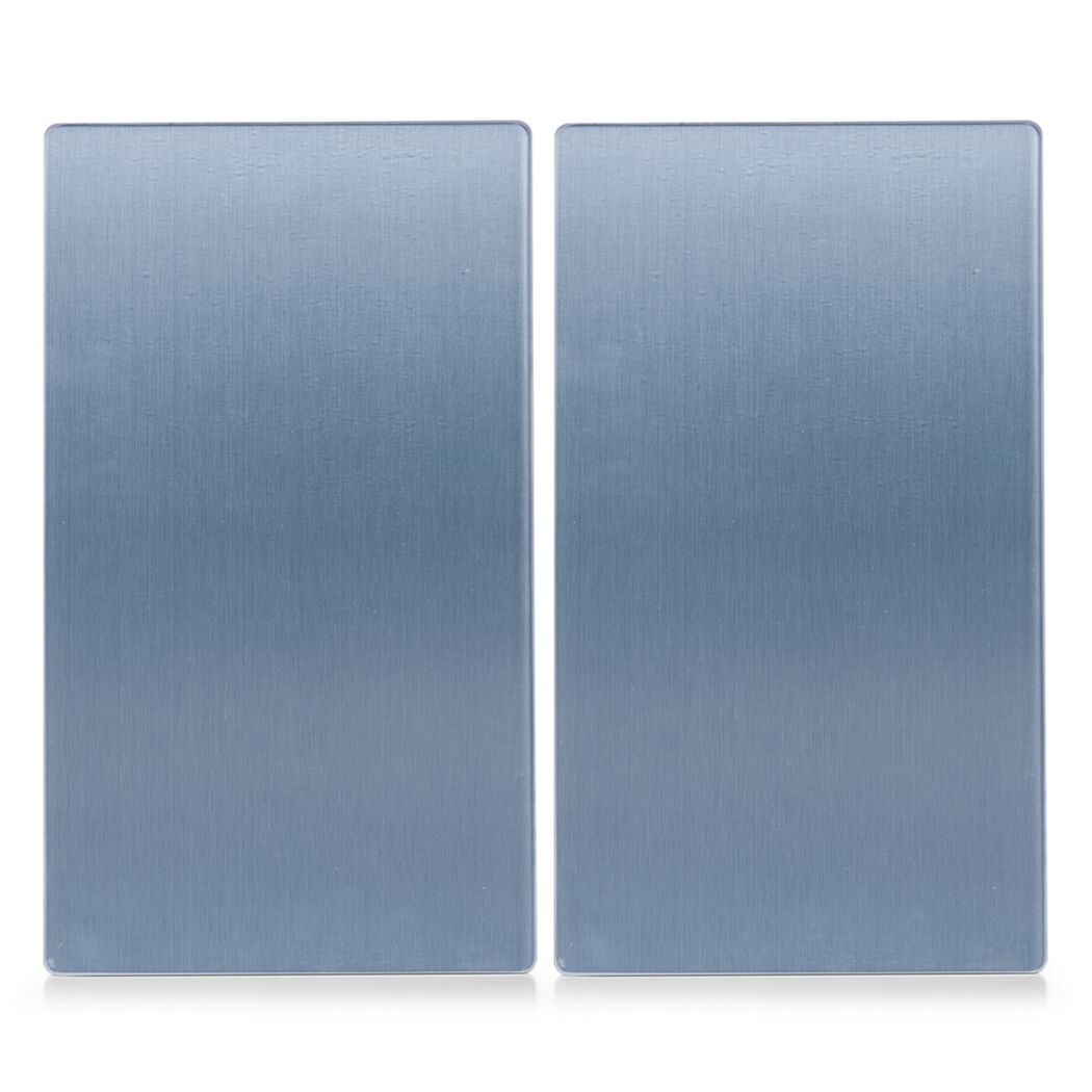 Zwei graue Herdabdeckplatten