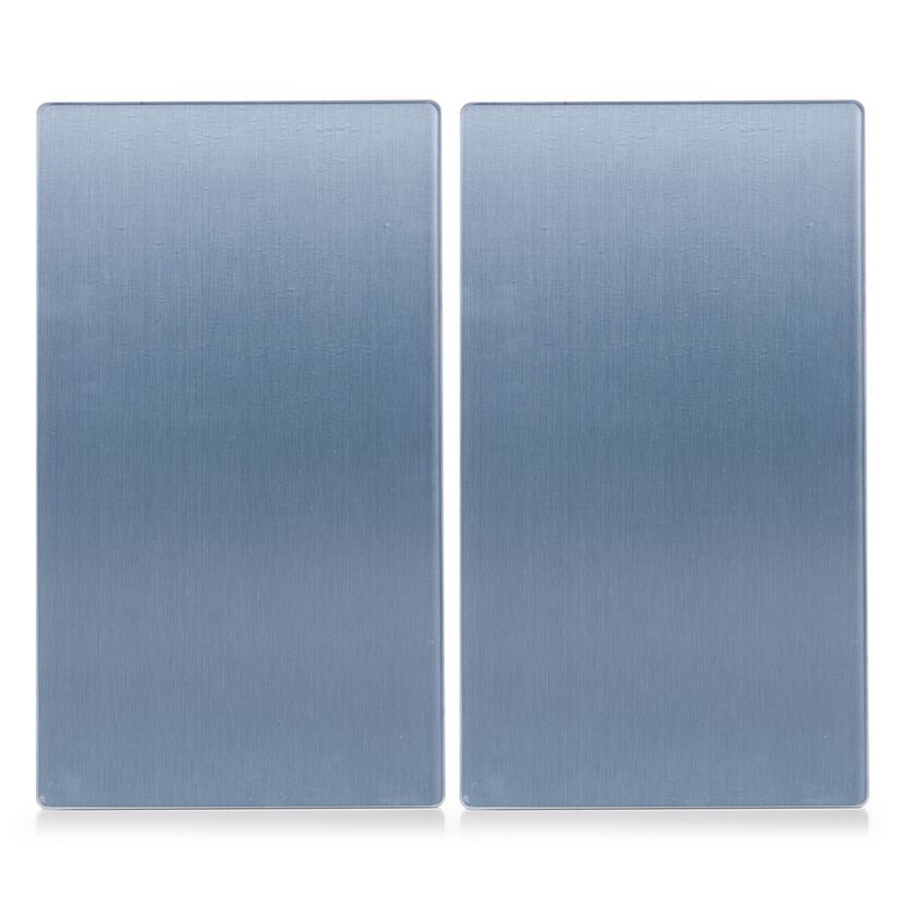 Zwei graue Herdabdeckplatten