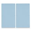 Zwei blaue Herdabdeckplatten