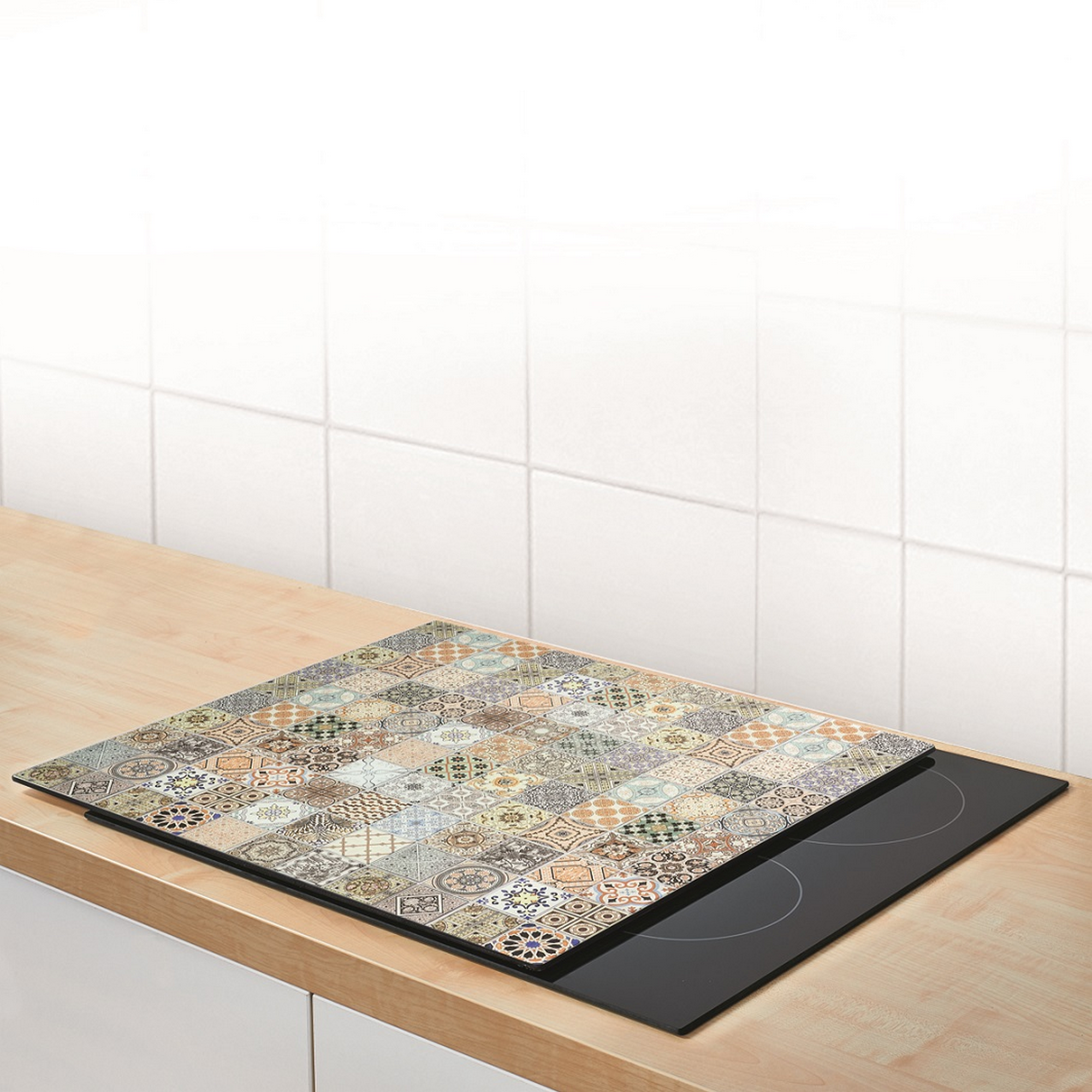 Herdblende 'Mosaik' mehrfarbig 56 x 0,8 x 50 cm + product picture