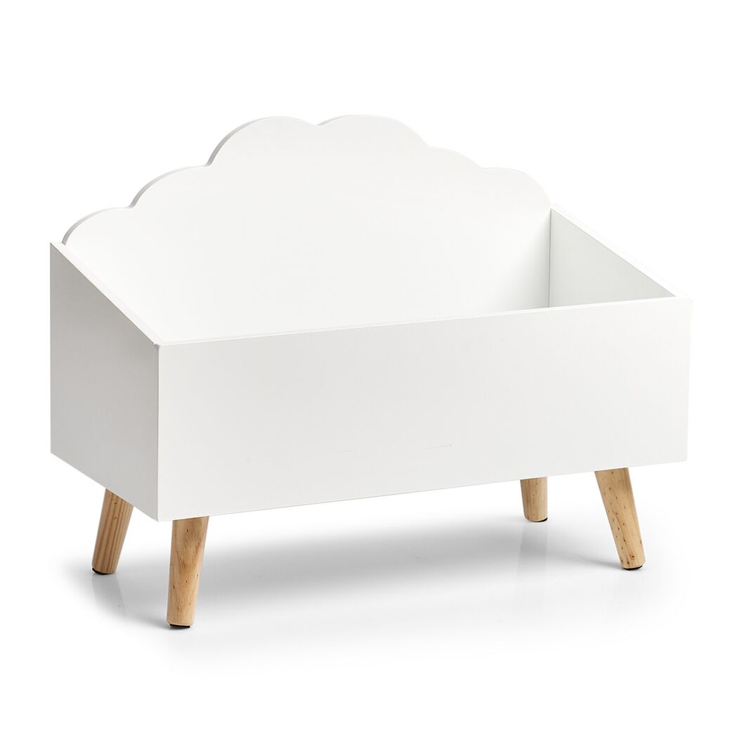 Weiße Kinder Aufbewahrungsbox mit Wolkenform