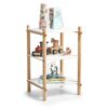 Weißes Kinderregal mit Spielzeug