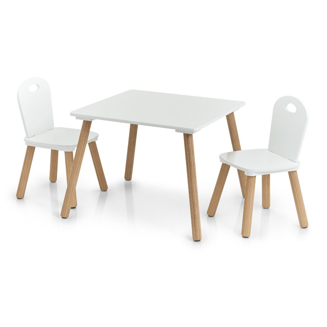 Kindertisch mit zwei Stühlen