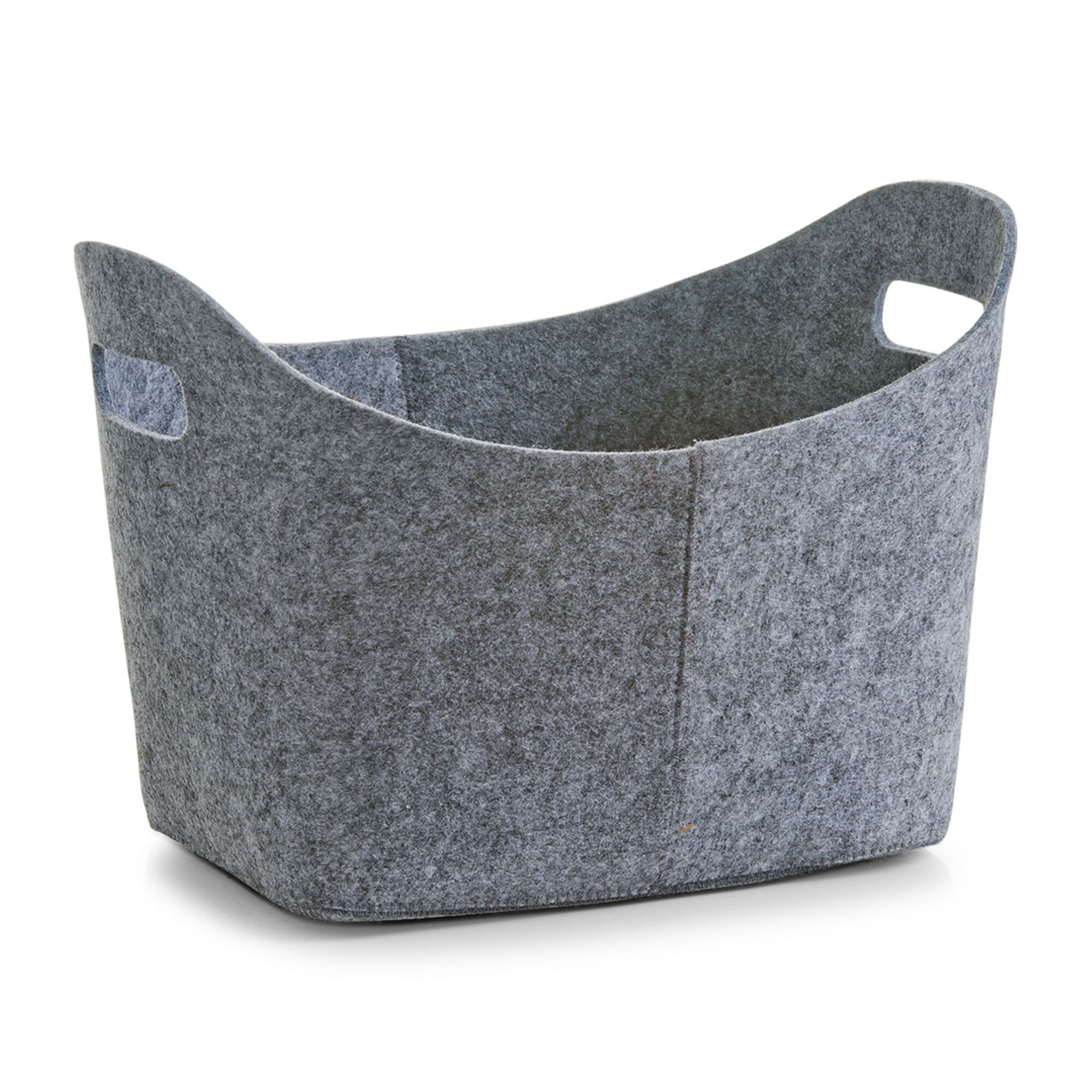 Grauer Filzkorb