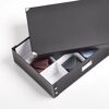 Schwarze Krawattenbox mit Fächern